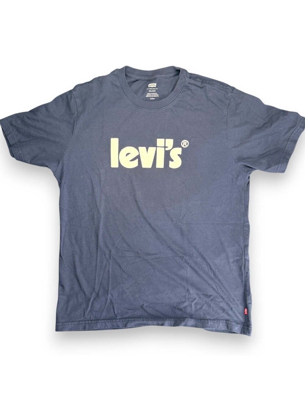 🦕 Levi's Classic Front Logo Graphic Heather Blue Tee Small
